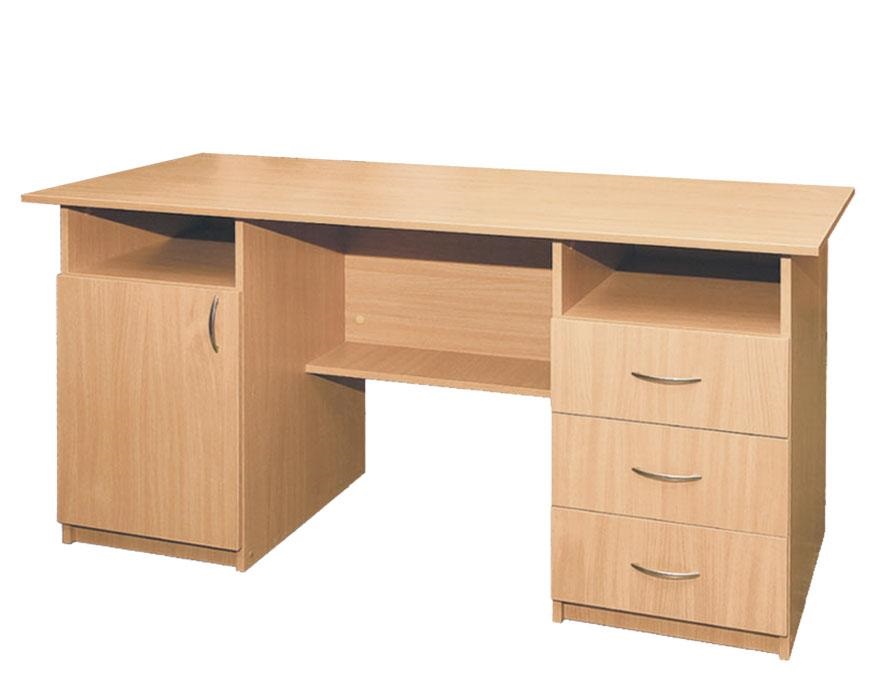 Стіл письмовий, 1-дверний, з трьома шухлядами (4104) АНШАР ГРУП 1500х600х750 мм